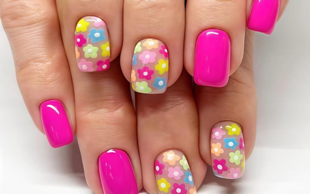 24Pcs Flower Press on Nails Review