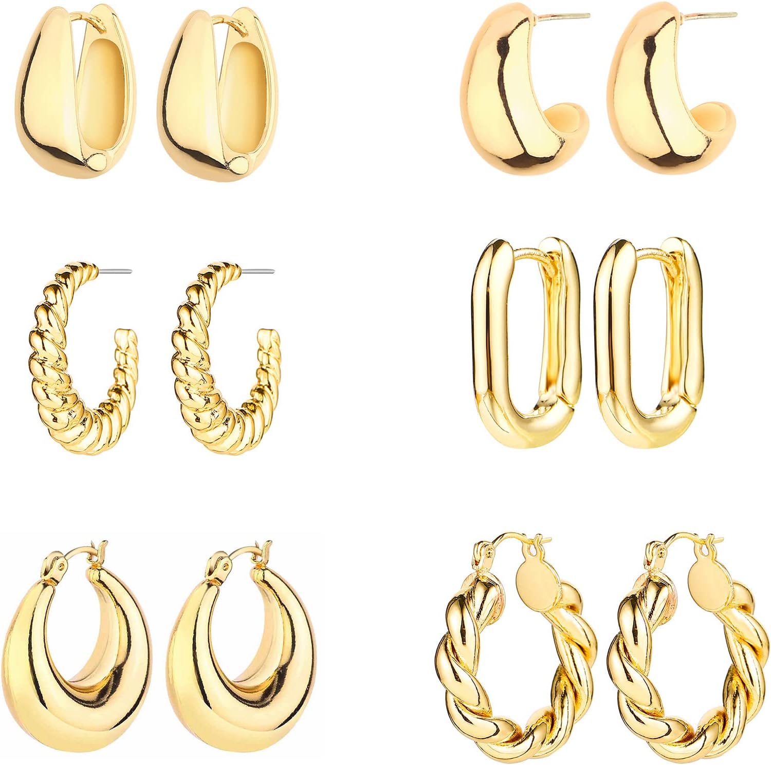 6-pairs-14k-gold-hoop-earrings-review 6 Pairs 14K Gold Hoop Earrings Review