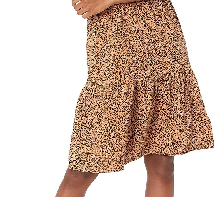 Amazon Essentials Women’s Short-Sleeve Crewneck Tiered Dress Review