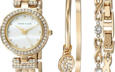 Anne Klein Women’s Premium Crystal Accented Bangle Watch and Bracelet Set Review