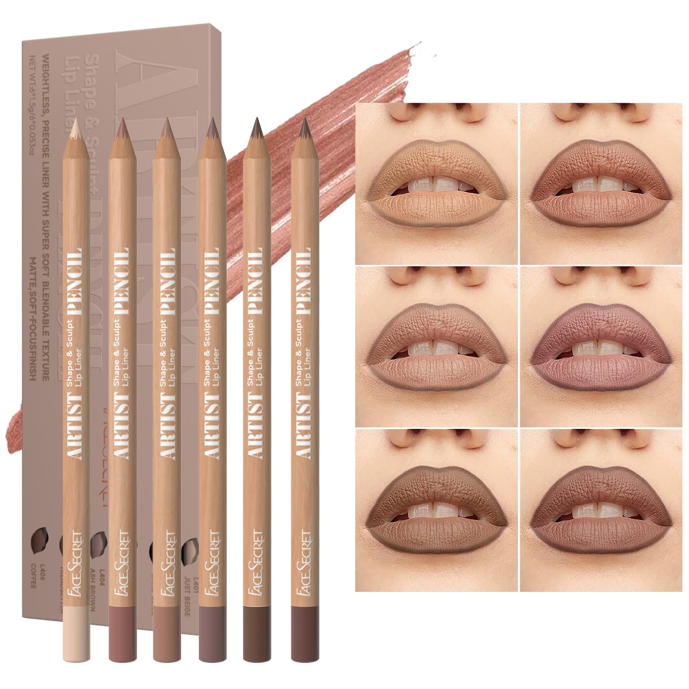 beauty-glazed-6pcs-nude-brown-lip-liner-makeup-set-review Beauty Glazed 6pcs Nude Brown Lip Liner Makeup Set Review