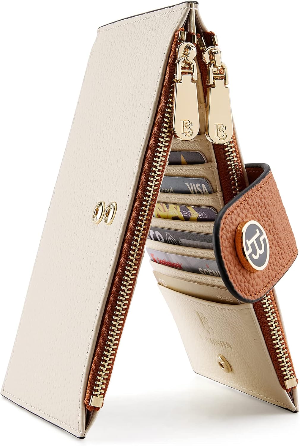 BOSTANTEN Leather Wallets for Women RFID Blocking Slim Bofild Purse Card Holder with Zipper Pocket Review