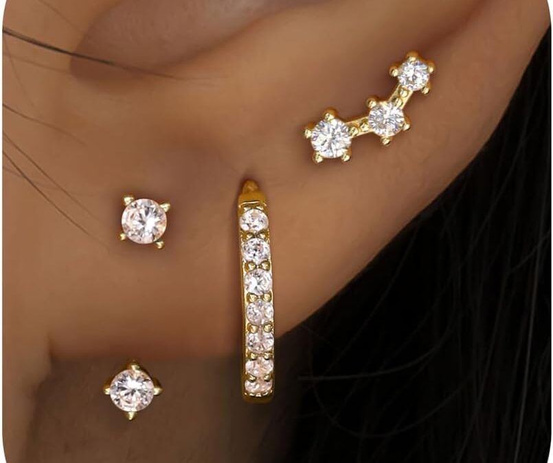 FIASASO 3 Pairs 925 Sterling Silver Hypoallergenic Earrings Set Review