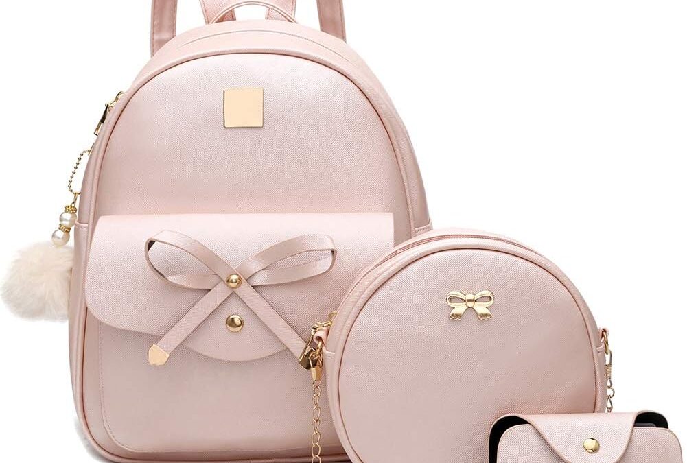 I IHAYNER Girls Bowknot 3-Pieces Fashion Leather Backpack Review