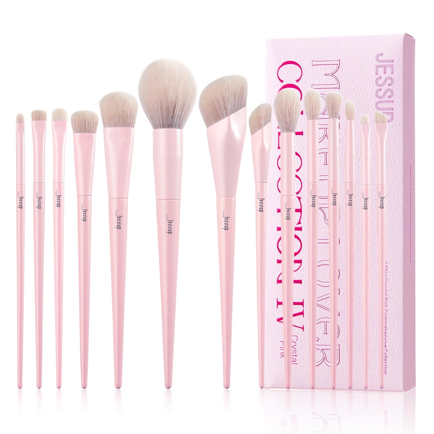 Jessup Pink Makeup Brushes Set 14Pcs Review