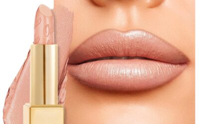 Oulac Matte Nude Peach Lipstick with Glow Metallic Finish Review