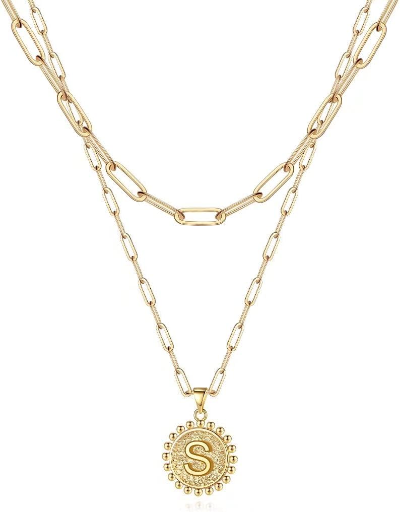 ursteel-layered-initial-necklaces-for-women-review Ursteel Layered Initial Necklaces for Women Review