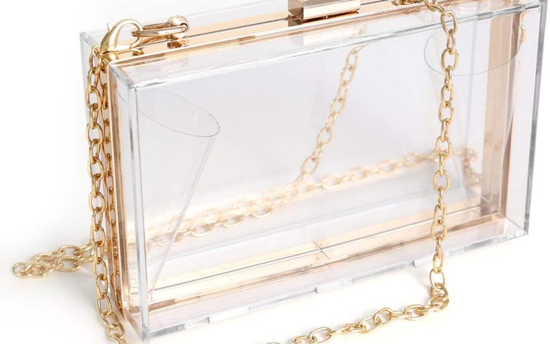 WJCD Women Clear Purse Acrylic Box Clutch Handbag Review