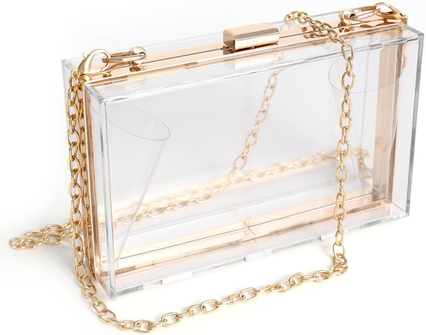 WJCD Women Clear Purse Acrylic Box Clutch Handbag Review