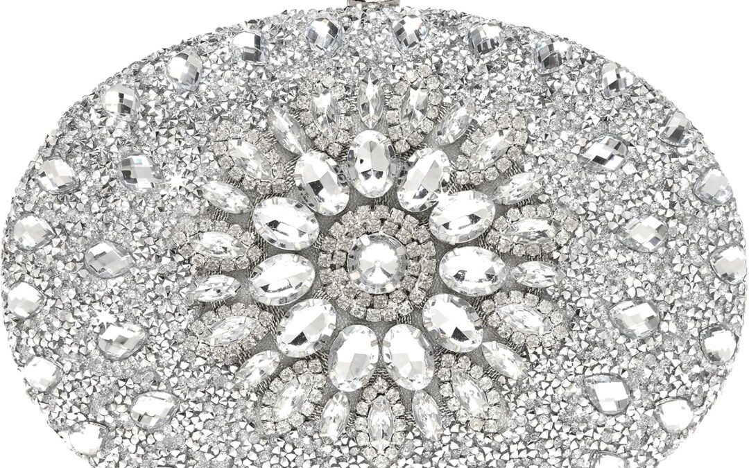 Women’s Evening Bags Sparkly Rhinestone Clutch Purses Luxury Handbags Review