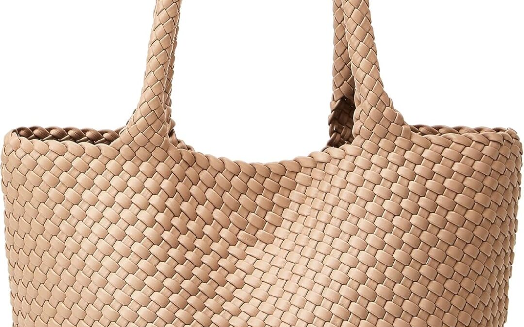 Woven Tote Bag Womens Purse: Vegan Leather Shoulder Handbags Review