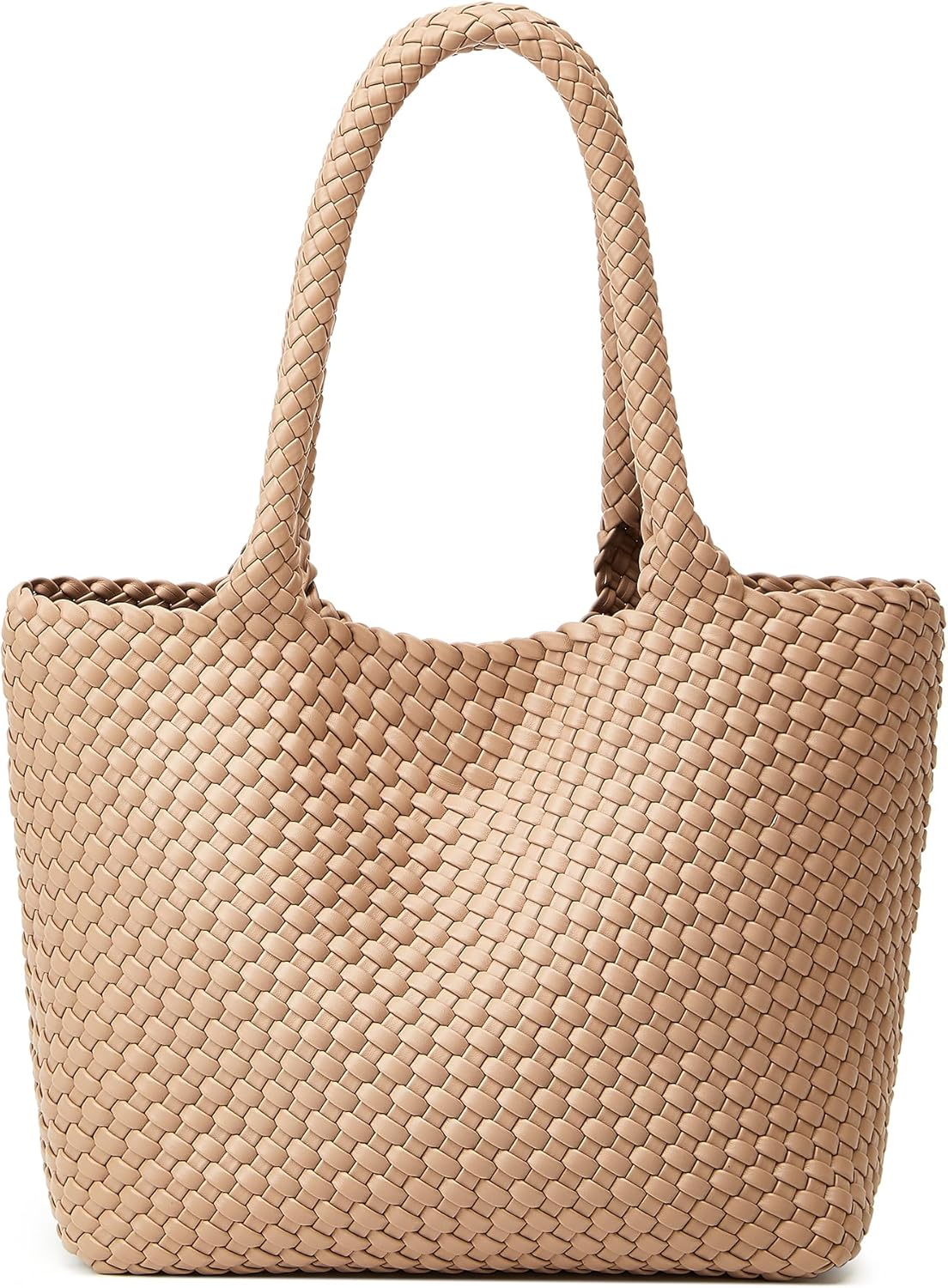 Woven Tote Bag Womens Purse: Vegan Leather Shoulder Handbags Review